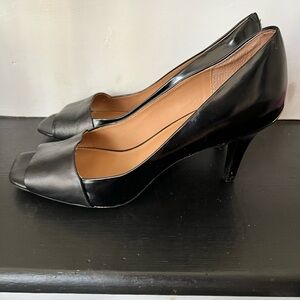 Calvin Klein Black Heels with Sleek Patent Finish